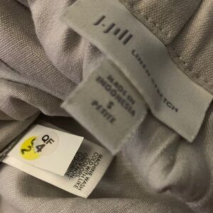 J. Jill Linen Stretch Pants - Light Gray